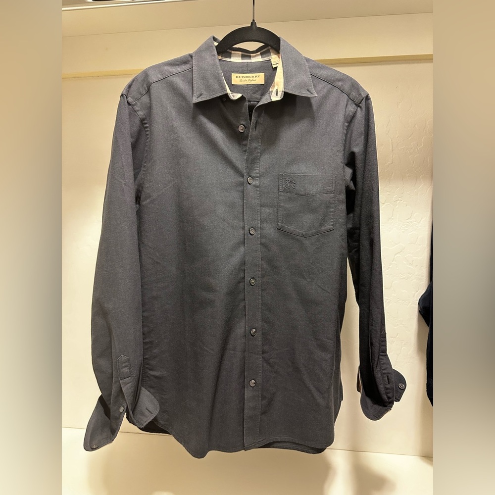 Burberry Men’s Dress Shirt Button Down